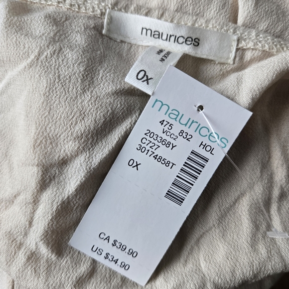 NWT Maurice's Sequin V-neck Tank Top - Picture 8 of 11